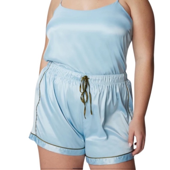 Parade Other - Parade Luxe Satin Easy Sleep Short Ethereal‎ Blue Size XL 14/16 Elastic Waist